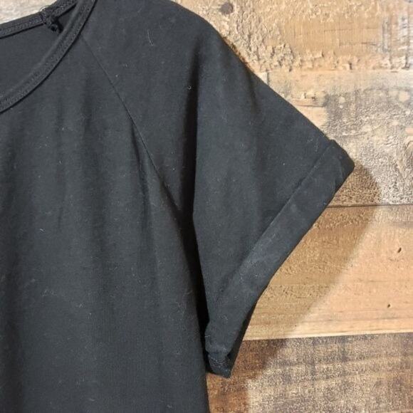 Fabletics black Whitney open shoulder back short sleeve shirt woman's size XS - Picture 5 of 8